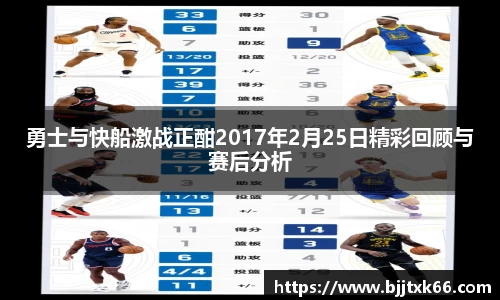 勇士与快船激战正酣2017年2月25日精彩回顾与赛后分析